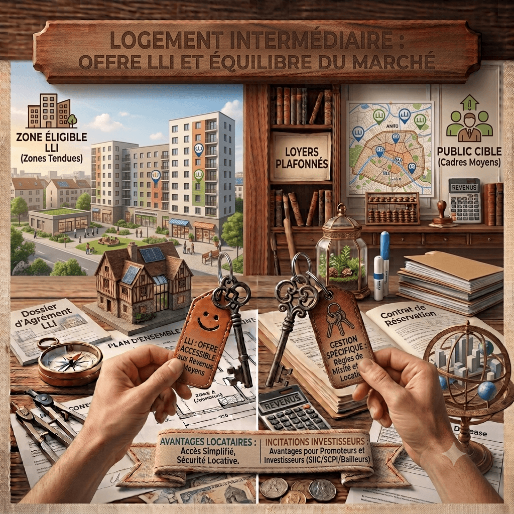 Programme immobilier neuf éligible au Logement Locatif Intermédiaire (LLI) sélectionné par Heritium-patrimoine